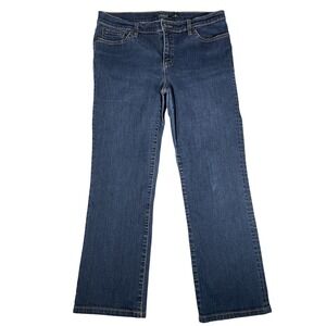 Ralph Lauren Polo Womens Jeans Size 10 Classic Straight Leg Mid - High Rise Blue